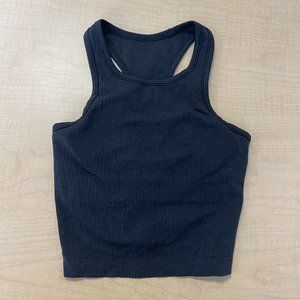 lululemon Ebb to Street Racerback Crop Black